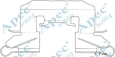 APEC BRAKING kit1158 -  Комплектующие, тормозные колодки